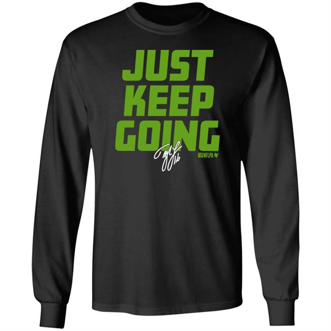 Breakingt Merch Just Keep Going Shirt Tyler Lockett
