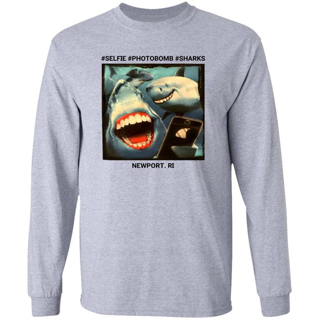 Selfie Photobomb Sharks Newport Shirt Myownnovember