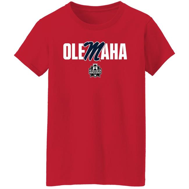 2022 Baseball Olemaha Cws Single Team Shirt Ole Miss Authentics Team Shop