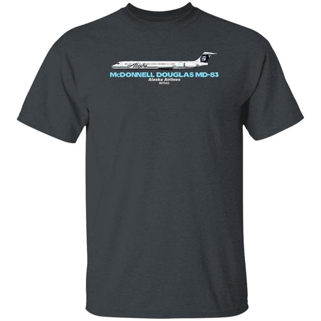 Mcdonnell Douglas Md-83 Alaska Airlines Shirt Rob Delaney