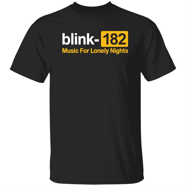 Lonely Nights Shirt Blink182 Merch Blink 182 Music For Lonely Nights Shirt Sam 41