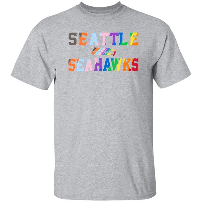 Seahawks Pro Shop Dareke Young Dareke Young Wearing Seattle Seahawks Pride Shirt