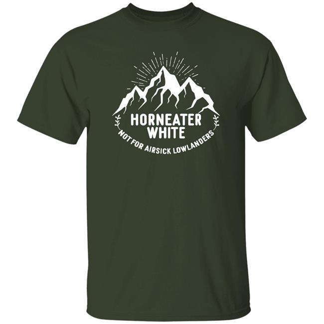 Horneater White Not For Airsick Lowlanders Shirt Handlebar