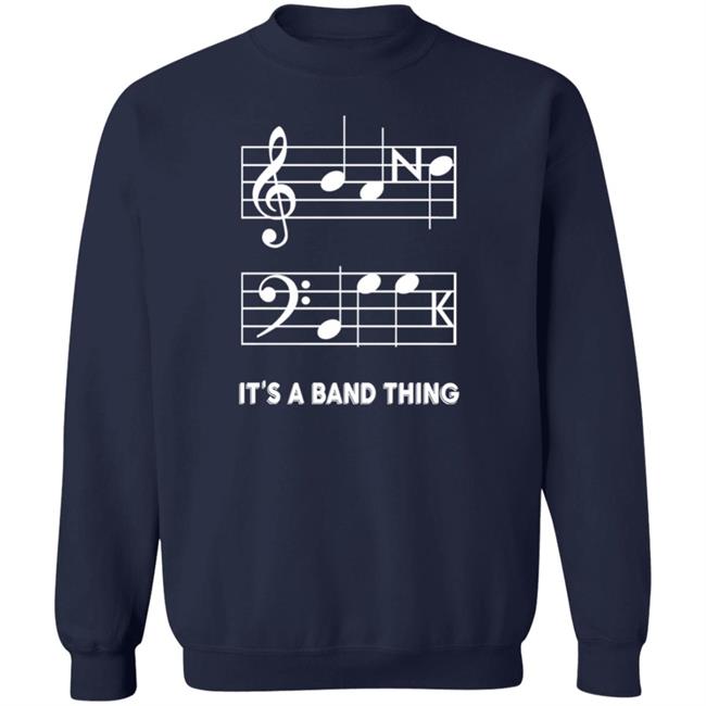 It's A Band Thing Shirt Threatening Music Notation