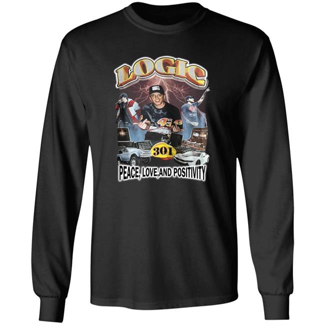 Vinyl Richie Logic Peace Love And Positivity Shirt Bobbyboy Swapmeet