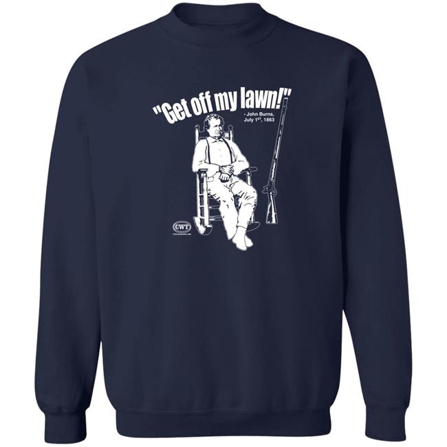 Civil War Tees Merch Jen Runs On Purpose Get Off My Lawn John Burns Shirt