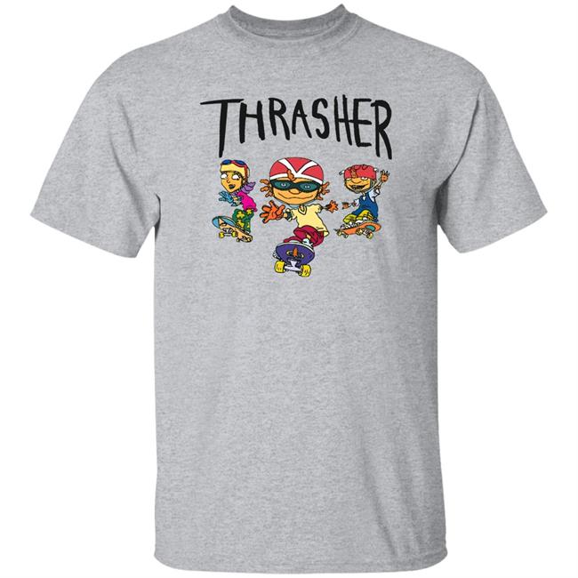 Sleep Boy Underground Warehouse Store Thrasher Cartoon Skaters Shirt Shirts That Go Hard