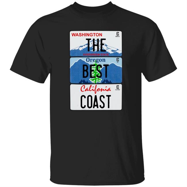 Washington The Evergreen State Oregon Best California Coast Shirt The Best Coast Shirt Cultural Blends Merch