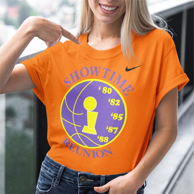 Nba Los Angeles Lakers Showtime Reunion 80 82 85 87 88 Shirt Kareem Abdul-Jabbar