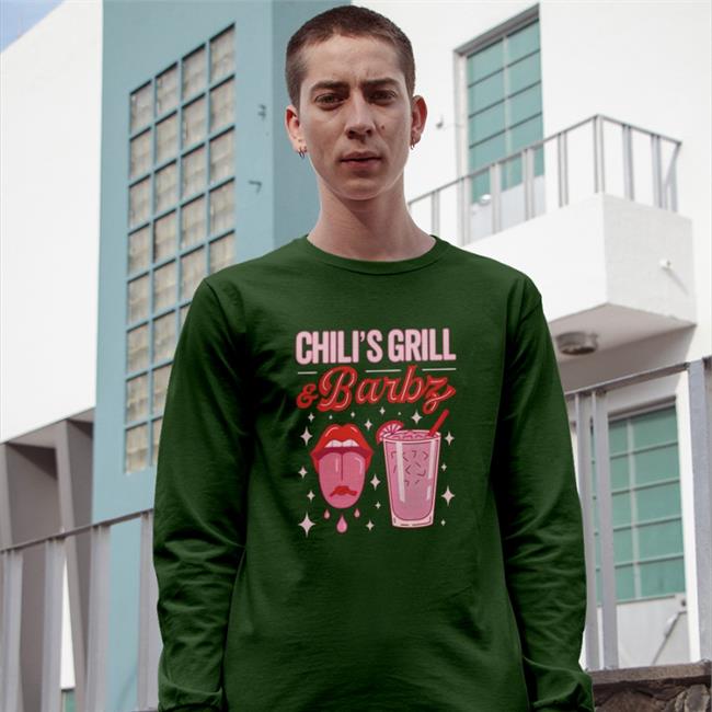 White Chili's Grill & Barbz T Shirt Chili's Grill & Bar