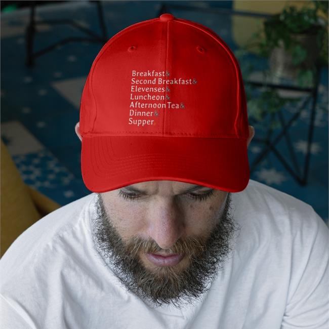Breakfast Second Breakfast Elevenses Luncheon Afternoon Tea Dinner Supper Embroidered Hat