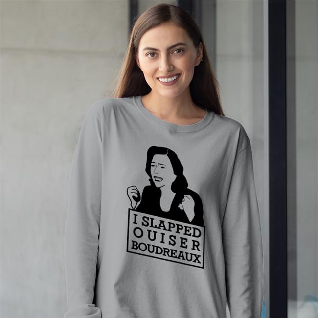 IAbearbussy I Slapped Ouiser Boudreaux Hoodied Sweatshirt Red