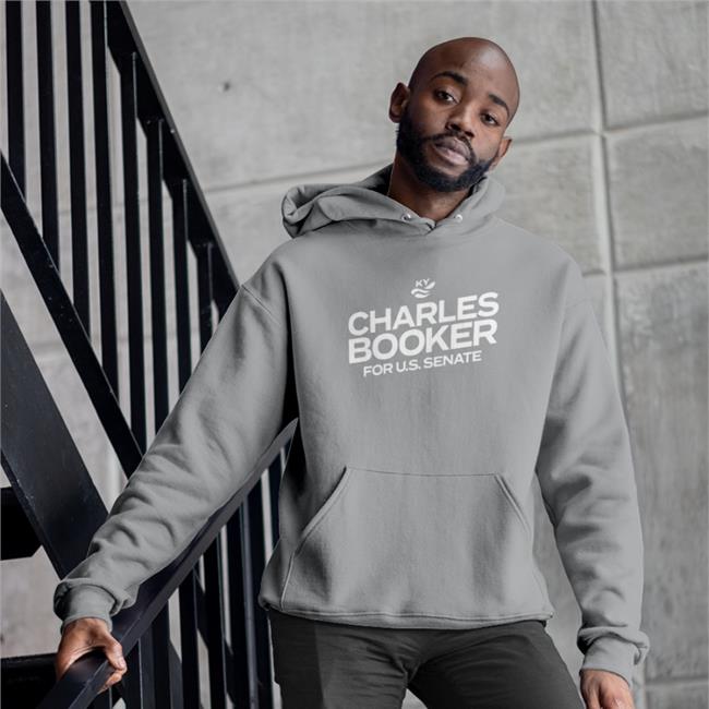 Charles Booker Wearing Charles Booker For Us Senate Shirt