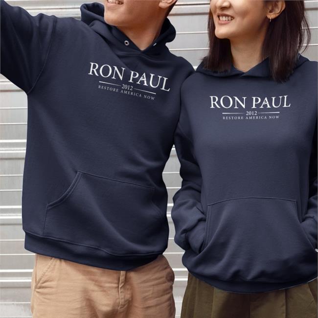 The Redheaded Libertarian Navy Ron Paul 2012 Restore America Now Shirt