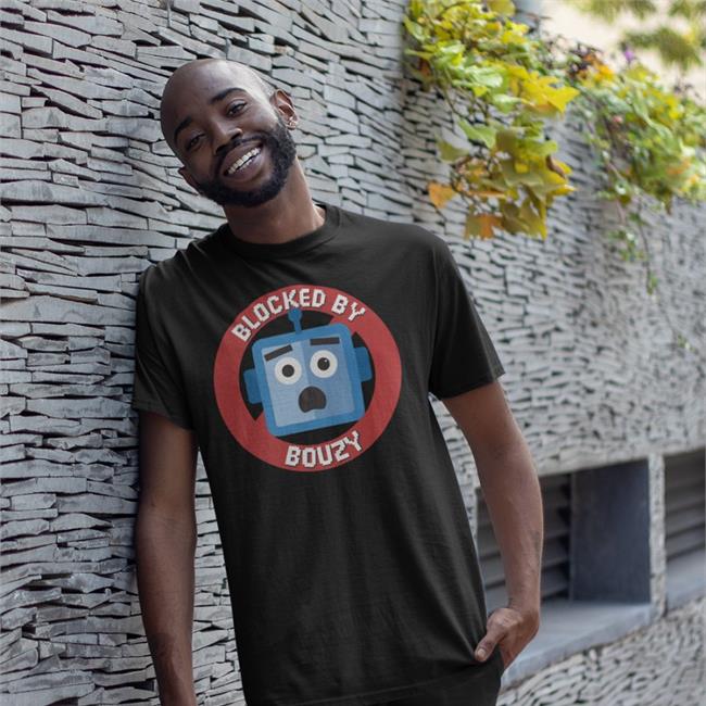 Nosysknows Merch Blocked By Bouzy Tee Shirt Black