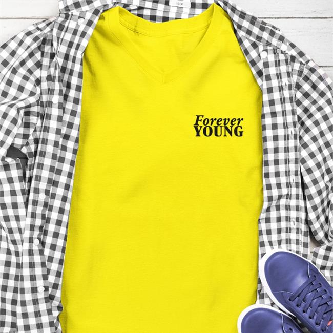 Tom Brady Wearing Forever Young Greatness Lasts Forever Brady Tee White
