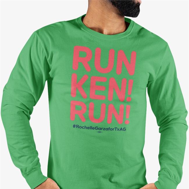 Run Ken Run Shirt White Rochelle Garza For Texas Store