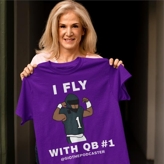 BonFire Store I Fly With Qb #1 Long Sleeve Tee Shirt The Giovanni Show
