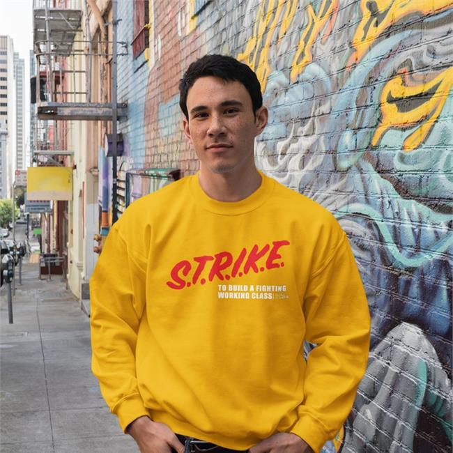 DSA Labor Merch Strike To Build A Fighting Working Class Tee Black