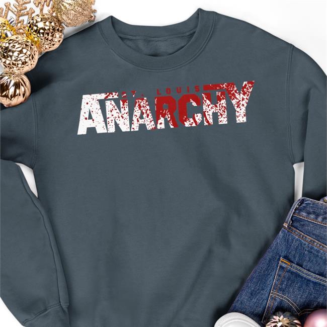 St Louis Anarchy Hoodie Sweatshirt Black Stiffroboginger St Louis Anarchy Shirt Black