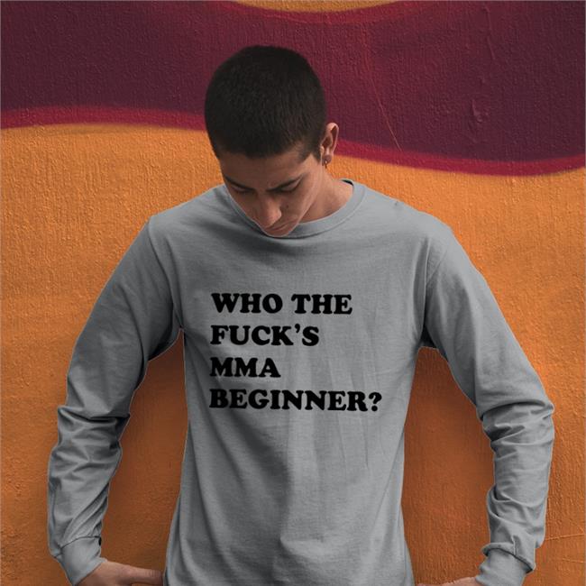 Ren Hiramoto Wearing Who The Fuck's Mma Beginner Tee