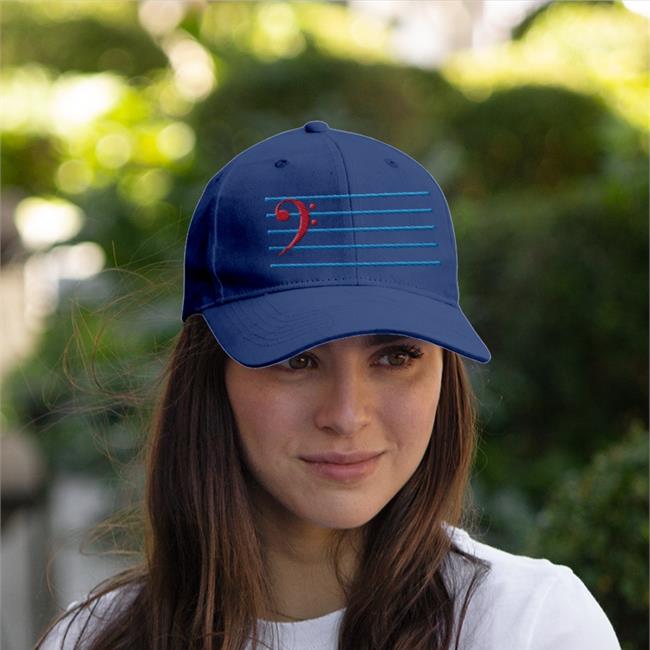 Trans Bass Clef Embroidered Hat Threatening Music Notation Threatnotation