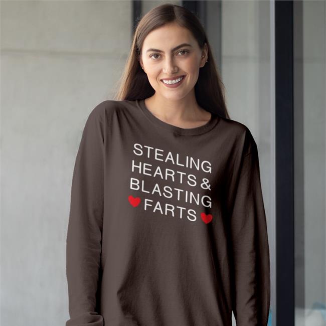Stealing Hearts And Blasting Farts Hoodie Sweatshirt