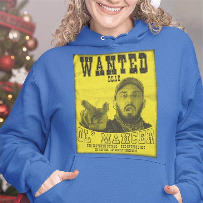 Stiffblade Merch Mance Warner - Wanted Dead Hoodie Black