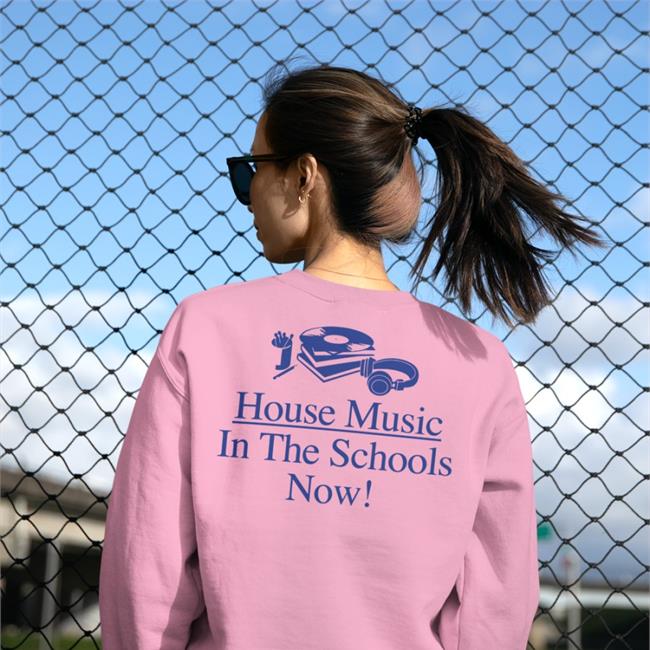 House Music In The Schools Now Long Sleeve T Shirt White