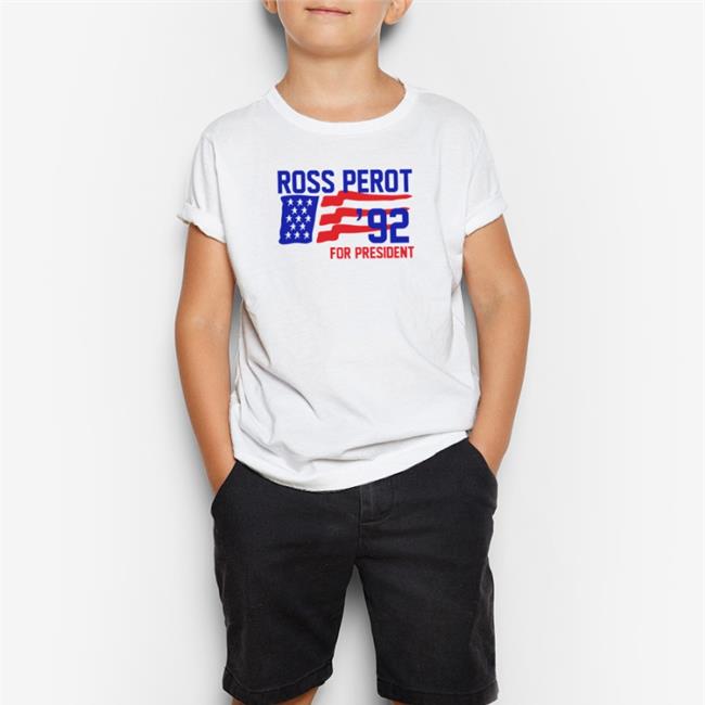 Ross Perot 92 For President Hoodie Sweatshirt Light Blue