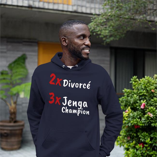 Shirts That Go Hard 2X Divorcé 3X Jenga Champion Sweatshirt