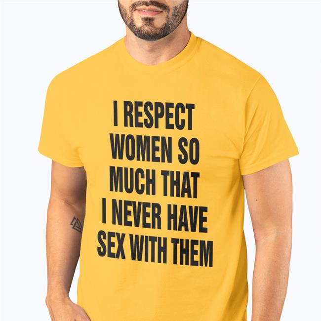 Thegoodshirts I Respect Women So Much That I Never Have Sex With Them Hoodie