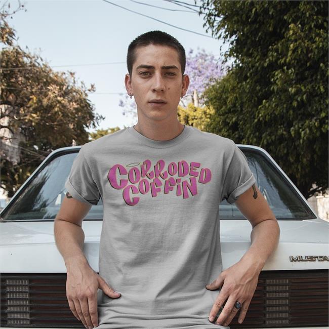 St3v3th3h41r Corroded Coffin Tee Shirts White