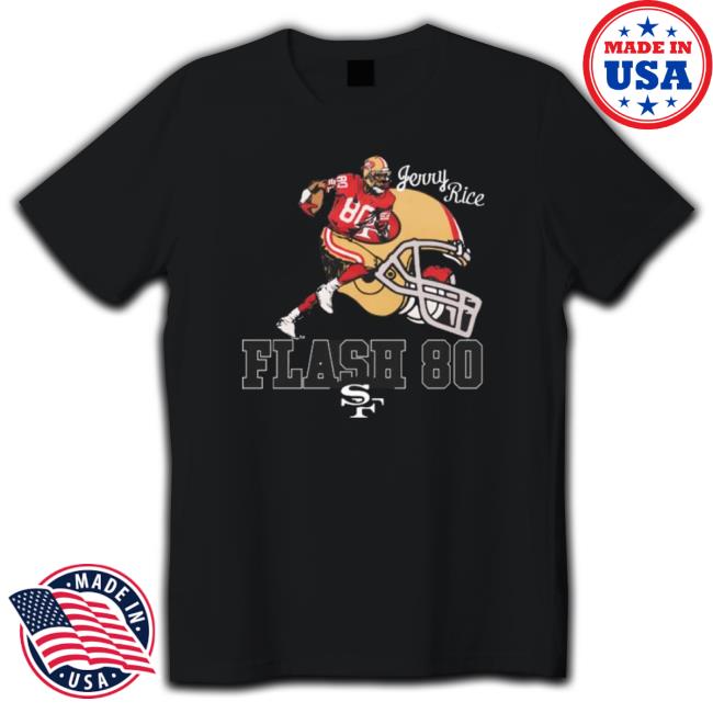 Homage 49Ers Jerry Rice Flash 80 Shirt Homage 49Ers Jerry Rice Flash 80 New Shirt