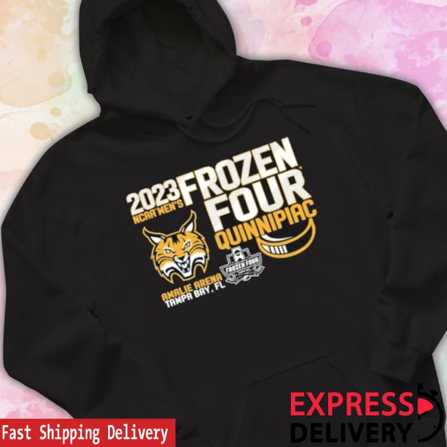 Official Quinnipiac Bobcats University Men’S Hockey 2023 Frozen Four shirt Official Quinnipiac Bobcats University Men’S Hockey 2023 Frozen Four Shirt