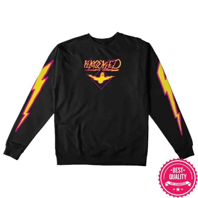 Official Blacksheepskateshop Merch Krooked Skateboards Bird Lightening Crewneck Black Crewneck Sweatshirt