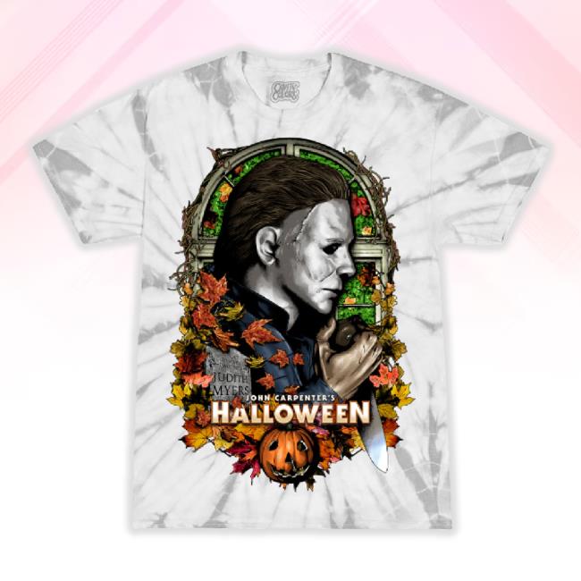 Halloween: 45 Years Of Terror New Shirt (Myers Mask Tie Dye)