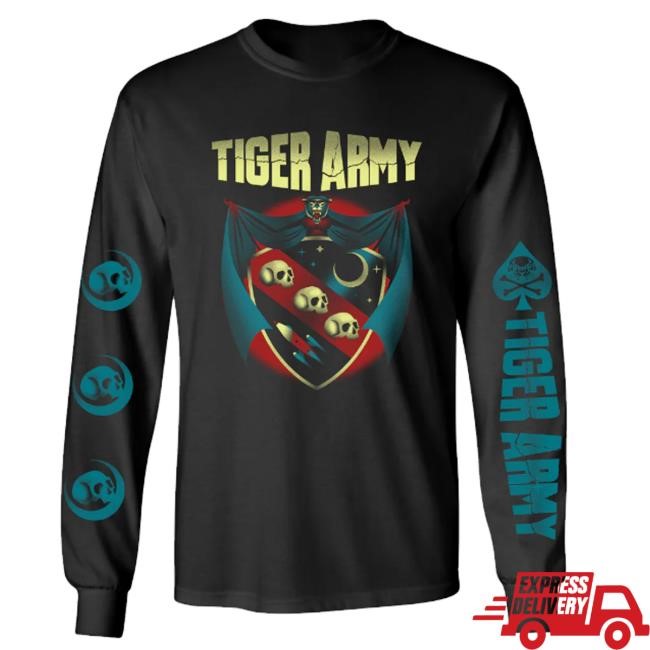 Merch Connection Inc Merch Tiger Army Crest Longsleeve Tee Shirt Merch Connection Inc Merch Tiger Army Crest Longsleeve Long Sleeve Shirt