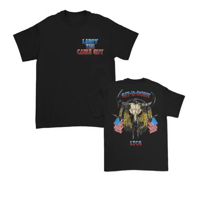 Larrythecableguy Bull Skull T Shirts