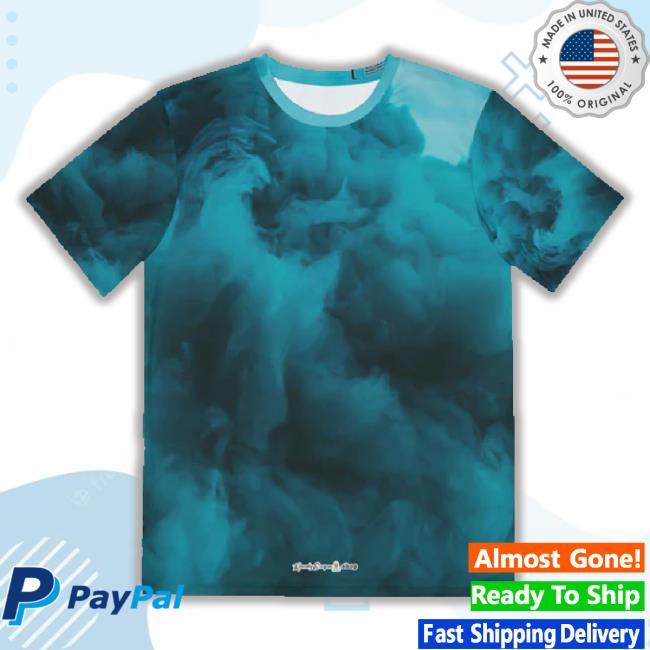 Teal Smoke T-Shirt, Men's Polyester 3D Hoodie Sweatshirt