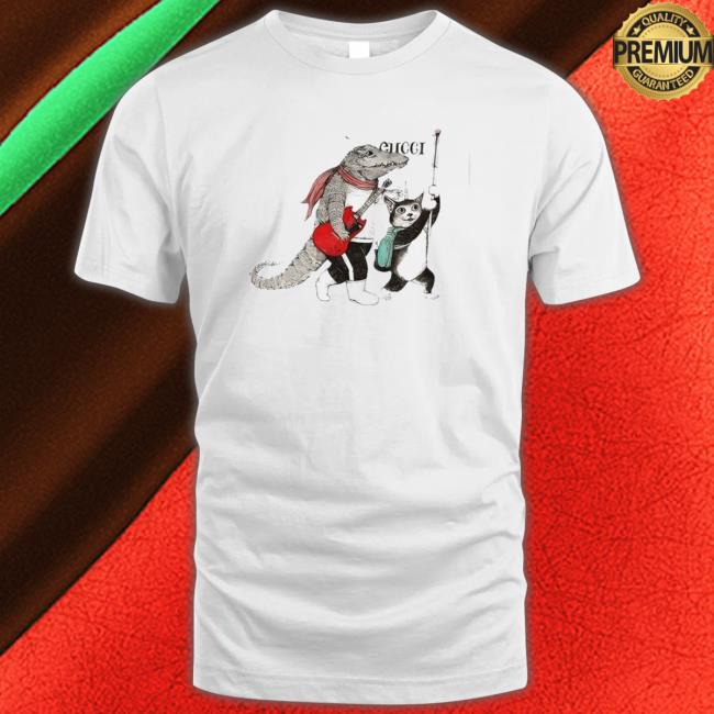 Cat And Crocodile Japanese Artist Higuchi Yuko Gucci shirt, hoodie, tank top, sweater and long sleeve t-shirt