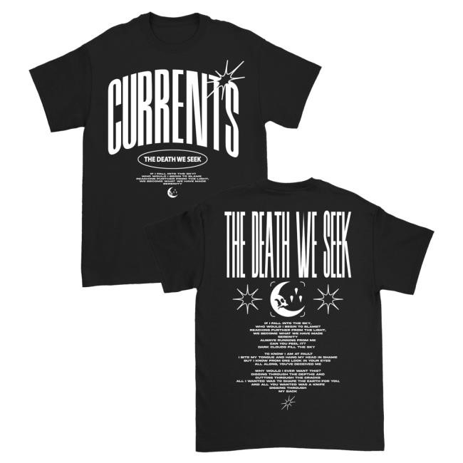 Currents Official Merchandise Tdws Tracklist Hoodie Sweatshirt