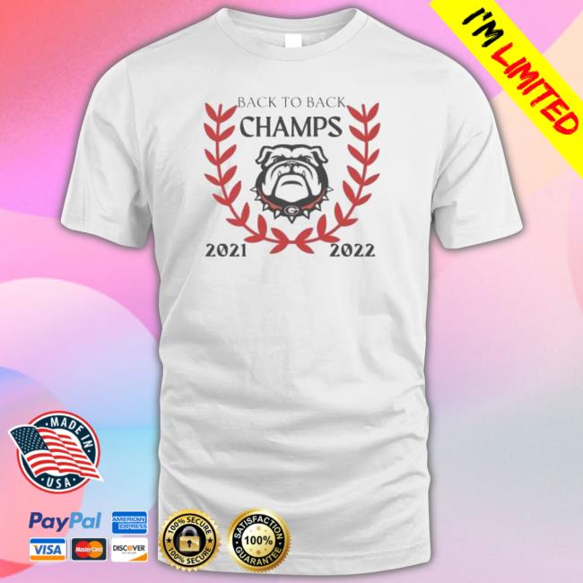 Georgia Bulldogs Back To Back Champs 2021-2022 Classic Shirt