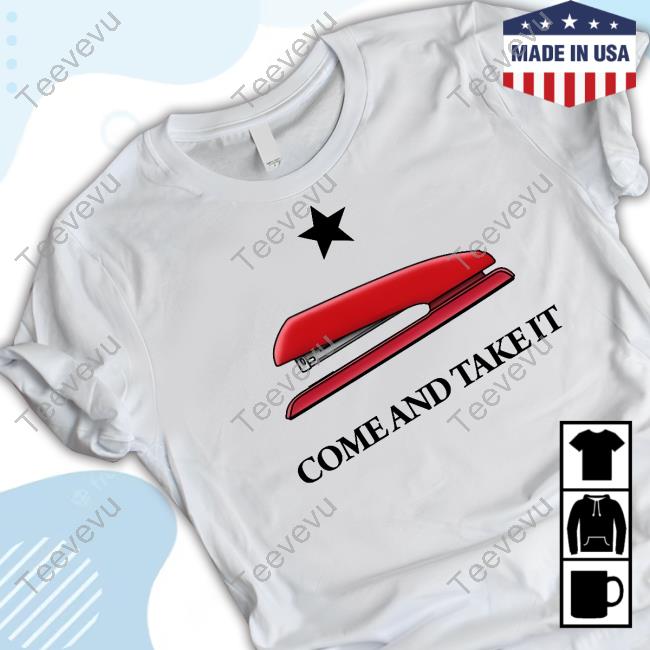 Come And Take It Red Stapler Hoodie