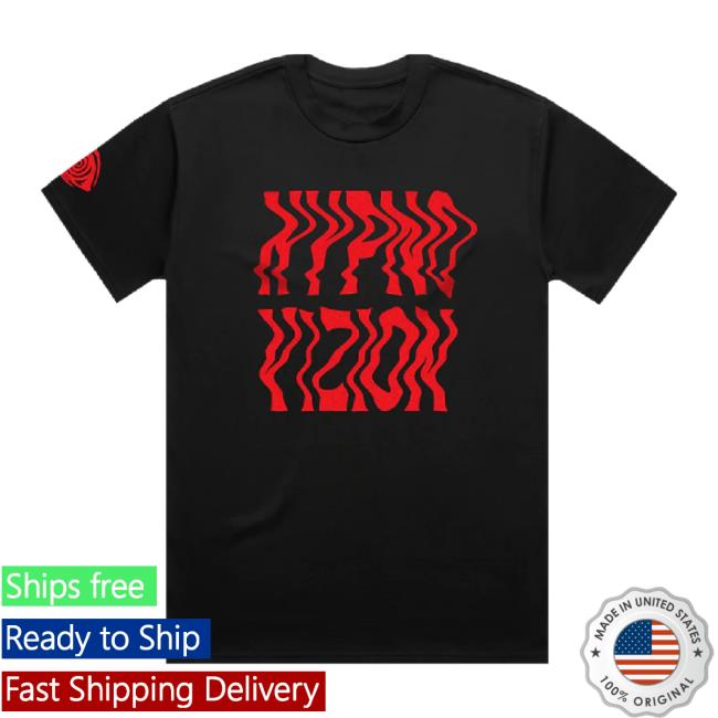 Trending Rezz Official Shop Hypnovizion - Time Ripple Flocked Hoodie Sweatshirt - Black Rezz Merch Store