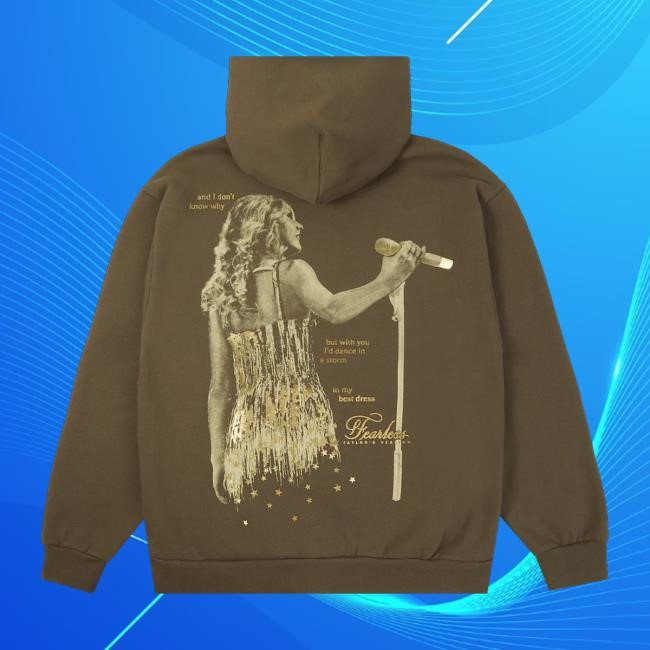 Taylor Swift Merch Store Fearless (Taylor's Version) Dance In A Storm Crewneck Sweatshirt