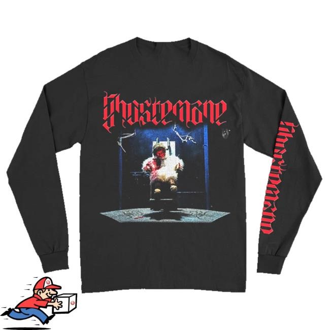 Official Ghostemane Merch Chair Victim Long Sleeve Sweatshirt Official Ghostemane Merch Chair Victim Long Sleeve Tee Shirt
