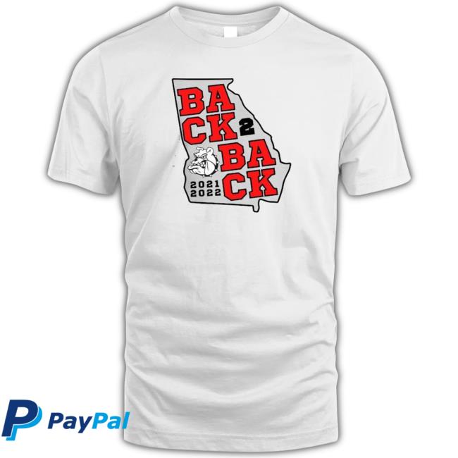 Back 2 Back 2021-2022 Georgia Bulldogs Shirt