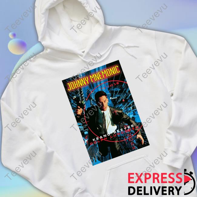 Johnny Mnemonic 1995 Keanu Reeves Dolph Lundgren Poster Tees