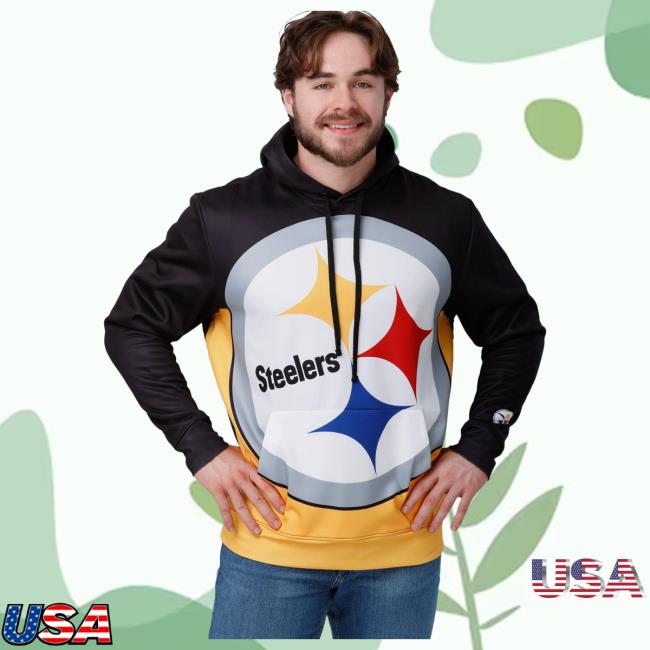 Official Foco Merch Store Shop Foco Pittsburgh Steelers Bold Logo Hoody Foco Apparel Clothing